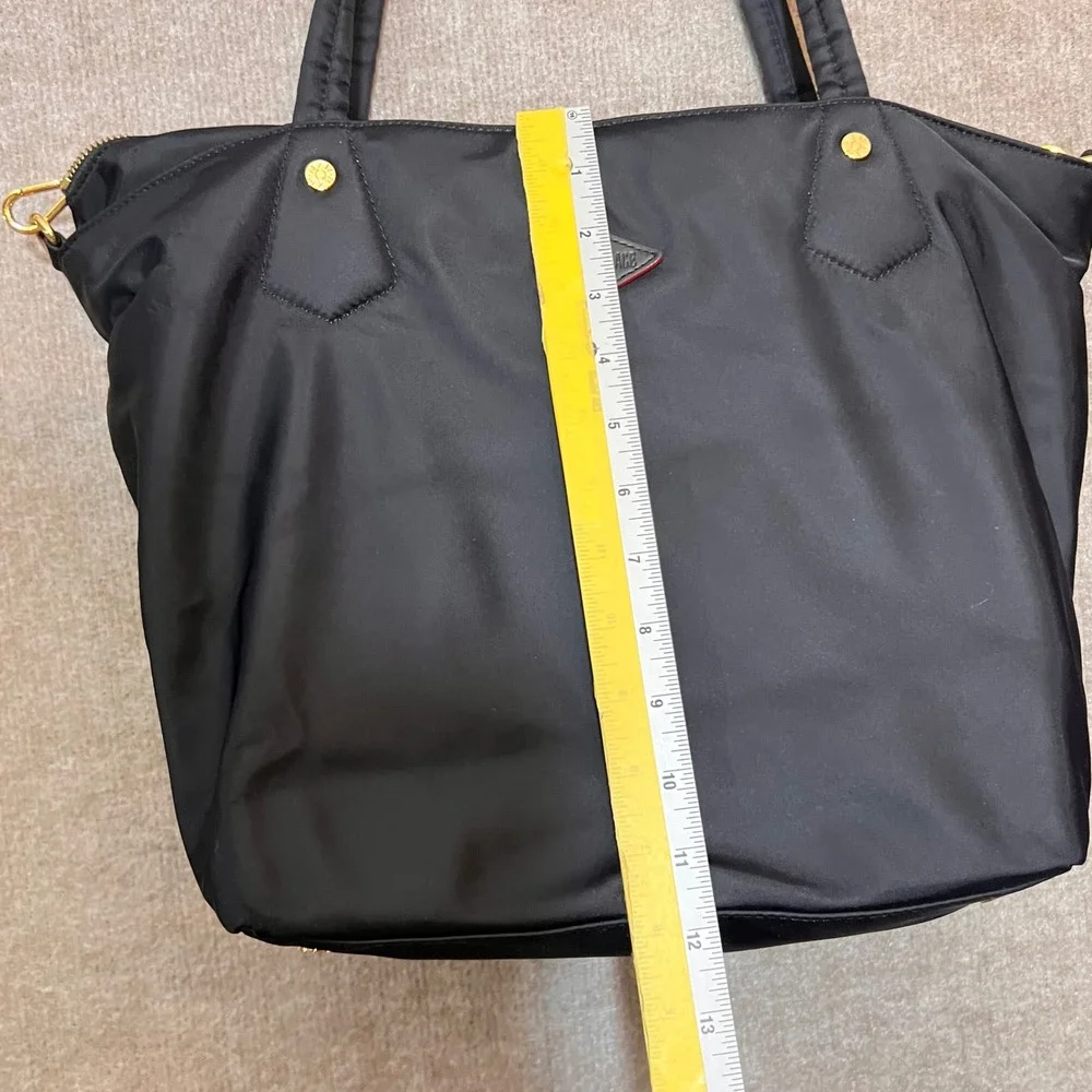 MZ Wallace Tote Bag Womens Black Nylon Gold Hardware Work Travel Everyday